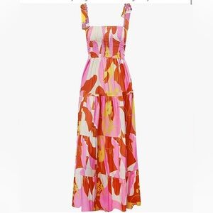 Tie-Strap Floral Maxi Dress